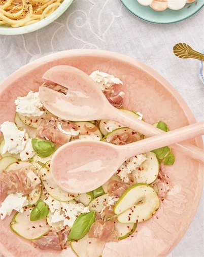 Rice - Resin Salatbestik - Lyserød 